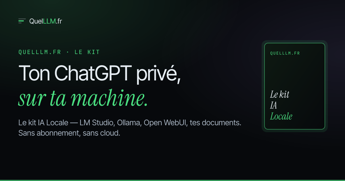 Copertina del Kit IA Locale — IA Locale