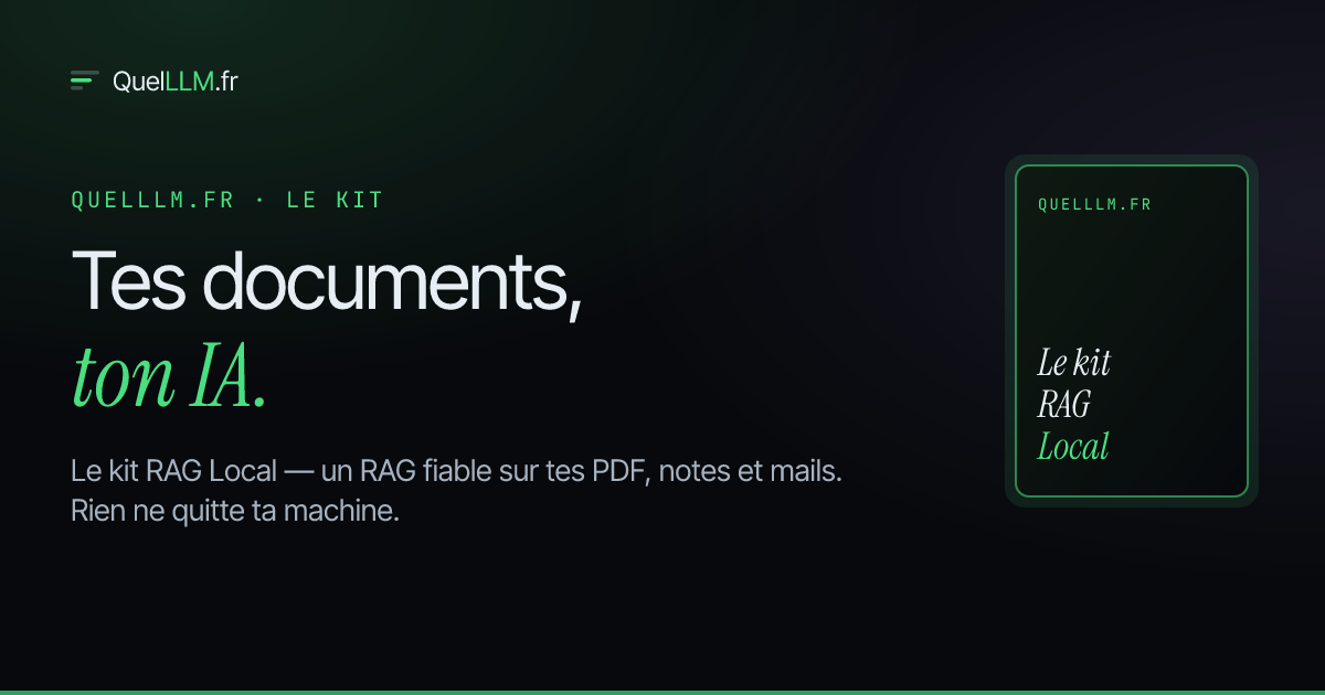 Copertina del kit RAG Locale — RAG Locale